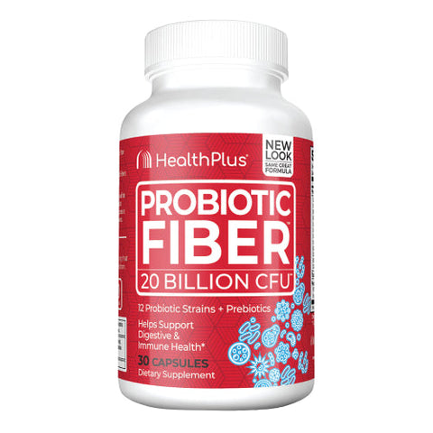 Health Plus, Probiotic Fiber, 30 Caps Health Plus