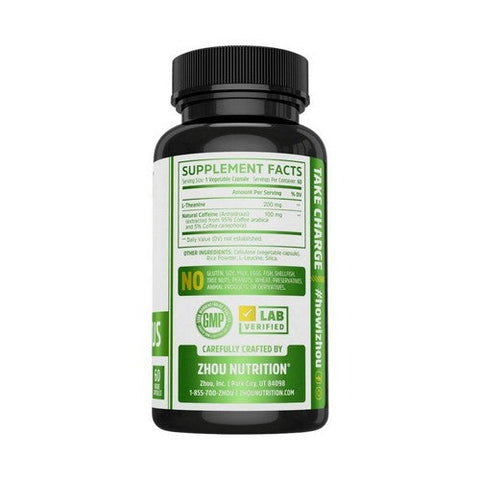 Zhou Nutrition, Energy Plus Focus, 60 Veg Caps Zhou Nutrition
