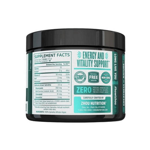 Zhou Nutrition, Spirulina Longevity Superfood, 6 Oz Zhou Nutrition