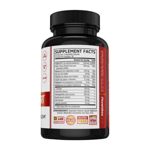 Zhou Nutrition, Thyroid Support with Iodine, 60 Veg Caps Zhou Nutrition