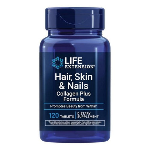 Life Extension, Hair-Skin & Nails Collagen Plus Formula, 120 Tabs Life Extension