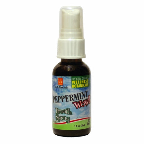 L. A .Naturals, Peppermint Wow Breath Spray, 1 Oz L. A .Naturals