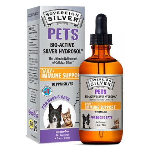 Sovereign Silver, Bio-Active Silver Hydrosol for Pets, 4 Oz Sovereign Silver