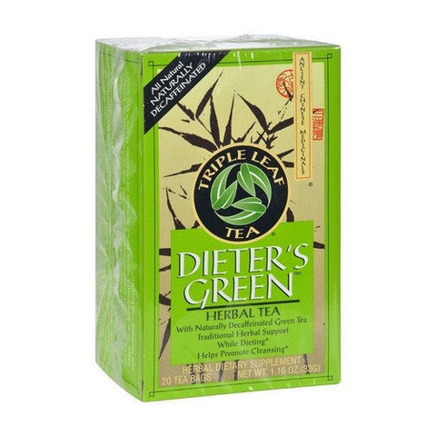 Triple Leaf Tea, Dieter's Green Herbal Tea, 20 Bags Triple Leaf Tea