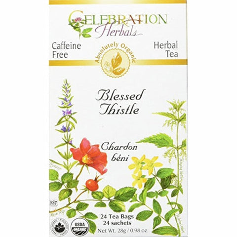 Celebration Herbals, Organic Blessed Thistle Tea, 24 Bags Celebration Herbals