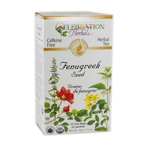 Celebration Herbals, Organic Fenugreek Seed Tea, 24 Bags Celebration Herbals