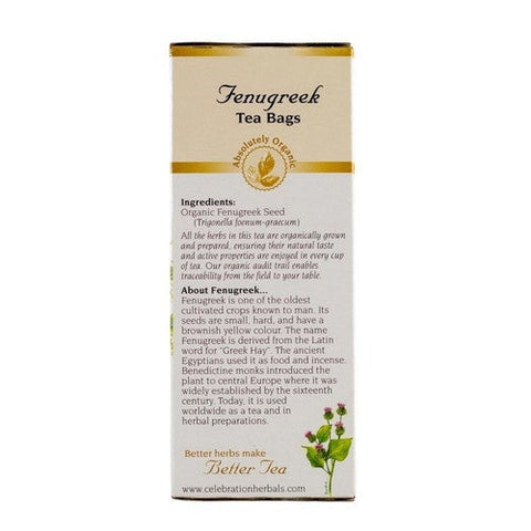 Celebration Herbals, Organic Fenugreek Seed Tea, 24 Bags Celebration Herbals