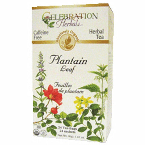 Celebration Herbals, Organic Plantain Leaf Tea, 24 Bags Celebration Herbals