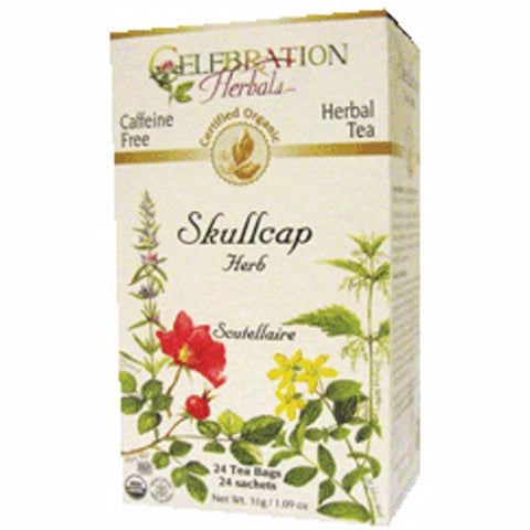 Celebration Herbals, Organic Skullcap Herb Tea, 24 Bags Celebration Herbals