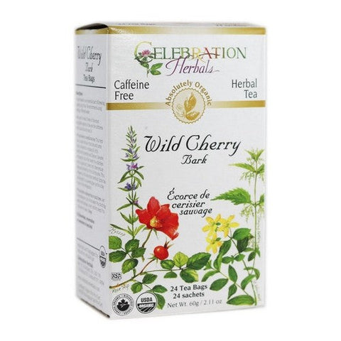 Celebration Herbals, Organic Wild Cherry Bark Tea, 24 Bags Celebration Herbals