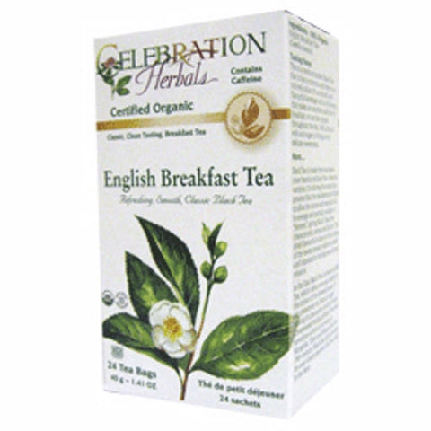 Celebration Herbals, Organic English Breakfast Black Tea, 24 Bags Celebration Herbals