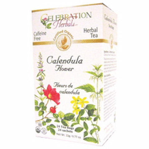Celebration Herbals, Organic Calendula Flowers Tea, 24 Bags Celebration Herbals