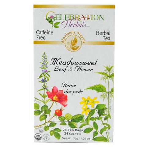 Celebration Herbals, Organic Meadowsweet Tea, 24 Bags Celebration Herbals