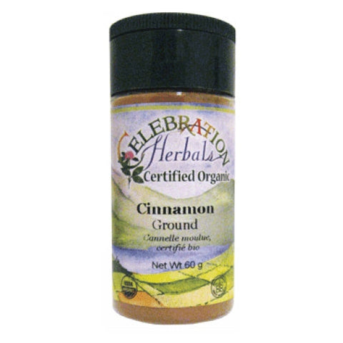 Celebration Herbals, Cinnamon Ground Organic 3% Oil, 60 grams Celebration Herbals