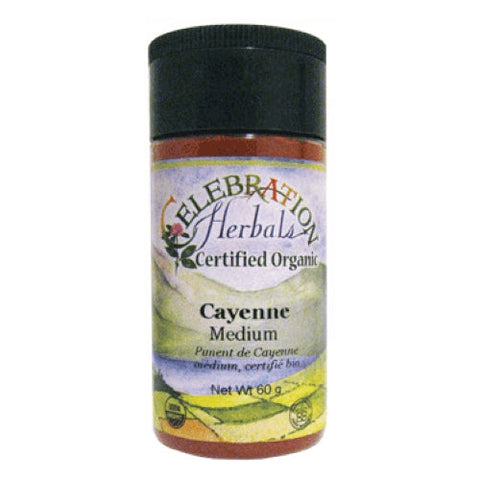 Celebration Herbals, Organic Cayenne Medium, 60 grams Celebration Herbals