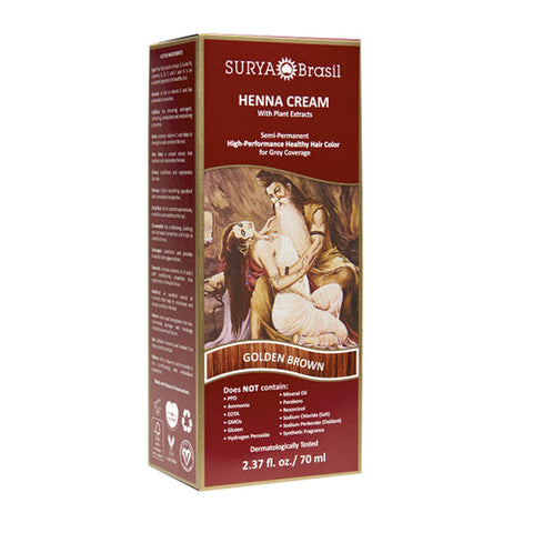 Surya Brasil, Henna Cream, Golden Brown 2.3 Oz Surya Brasil