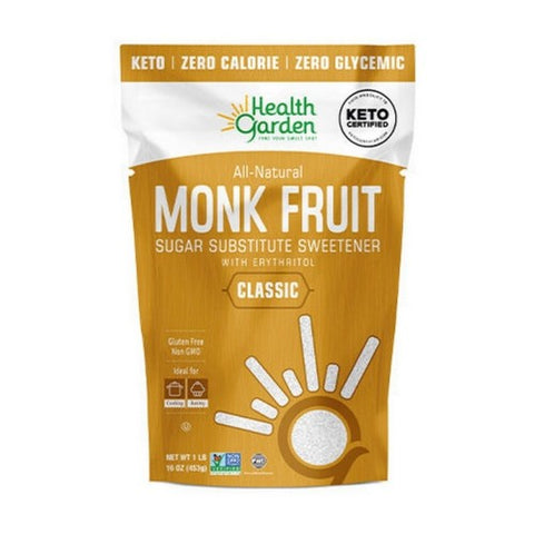 Health Garden, Monk Fruit With Erythritol Classic, 1 lb Health Garden