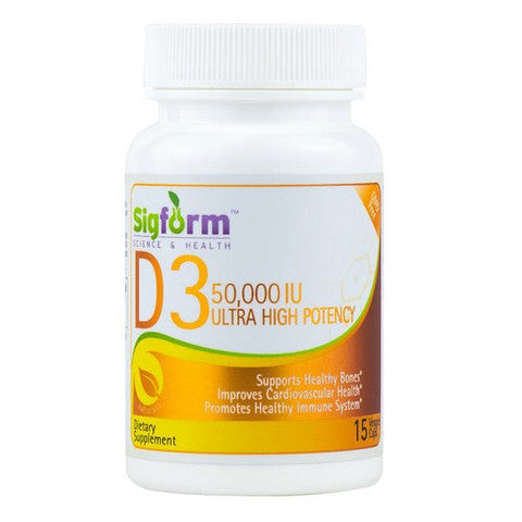 Sigform, Vitamin D3, 50,000 IU, 15 Caps Sigform