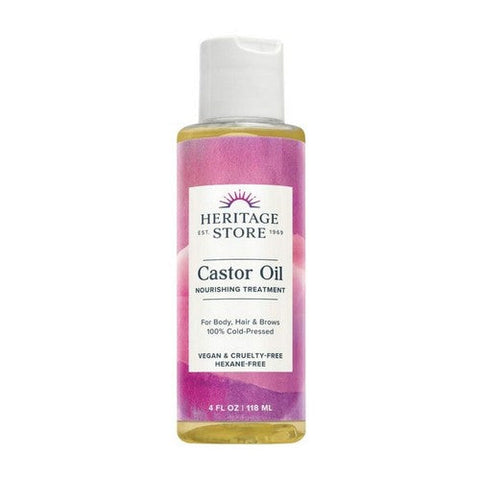 Heritage Store, Castor Oil, 4 Fl Oz Heritage Store