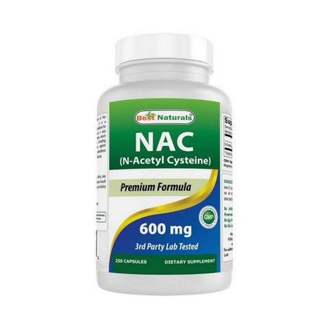 Best Naturals, Nac N-Acetyl Cysteine, 600 mg, 250 Caps Best Naturals