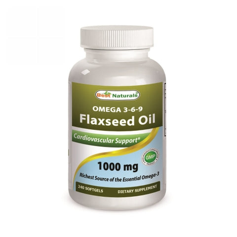 Best Naturals, Flaxseed Oil, 1000 mg, 240 Softgels Best Naturals