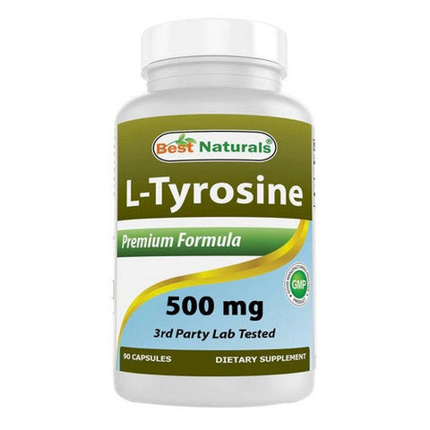 Best Naturals, L-Tyrosine, 500 mg, 90 Caps Best Naturals