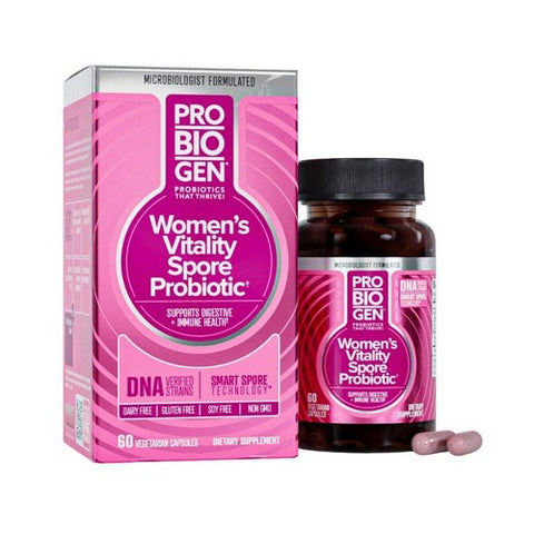 Probiogen, Women's Daily Vitality Spore Probiotic With Smart Spore Technology, 60 Caps Probiogen