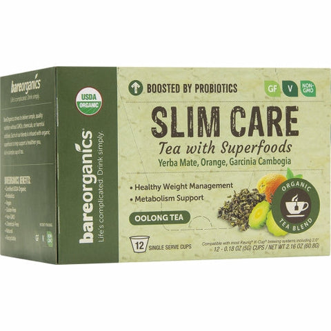 Bare Organics, Slim Care Tea K-Cups, 12 Count Bare Organics
