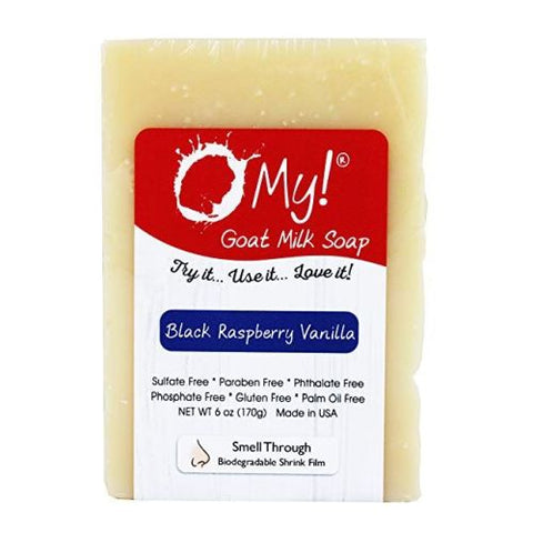 O MY!, Goat Milk Soap, Black Raspberry Vanilla 6 Oz O MY!