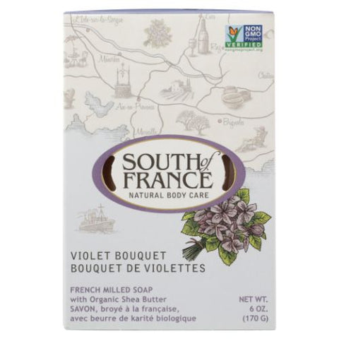 South Of France Soaps, Violet Bouquet Bar Soap, 6 Oz South Of France Soaps