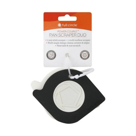 Full Circle Home, Pan Scraper Duo White Gray, 1 Count Full Circle Home