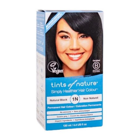 Tints of Nature, Permanent Hair Colour 1N Natural Black, 1N Natural Black 4.4 Oz Tints of Nature