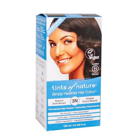 Tints of Nature, Permanent Hair Colour 3N Natural Dark Brown, 3N Natural Dark Brown 4.4 Oz Tints of Nature