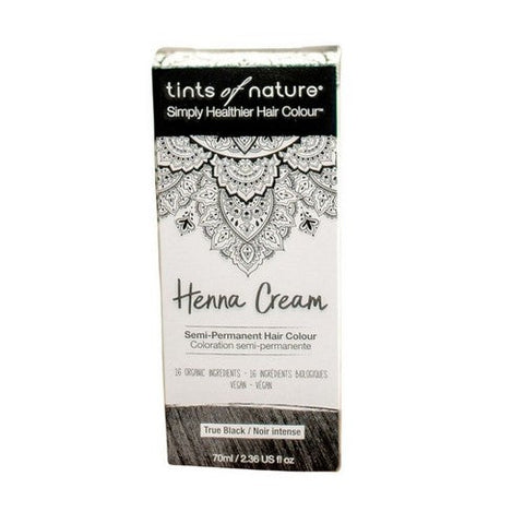 Tints of Nature, Henna Cream Hair Color Black, Black 2.46 Oz Tints of Nature