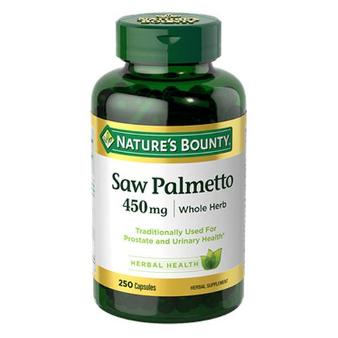 Nature's Bounty, Saw Palmetto, 450 mg, 12 X 250 Caps Nature's Bounty