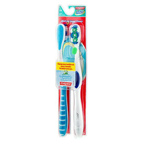 Colgate, 360 Toothbrushes Soft Full Head, 2 Each Colgate