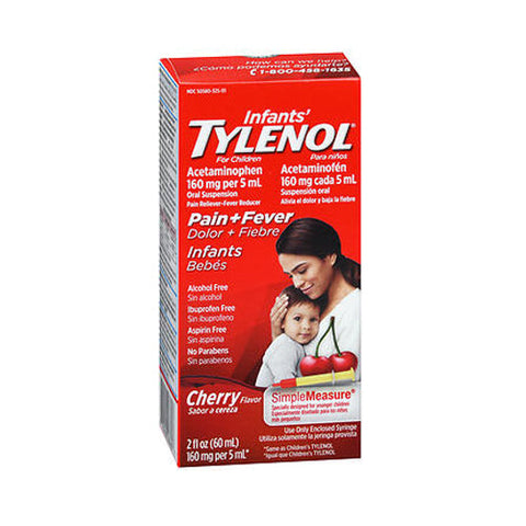 Tylenol, Infants Pain + Fever Oral Suspension Cherry Flavor, 2 Oz Tylenol