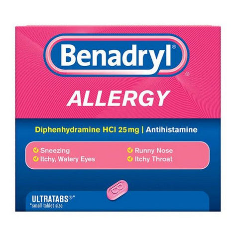 Benadryl, Allergy Ultratabs, 25 mg, 24 Tabs Benadryl