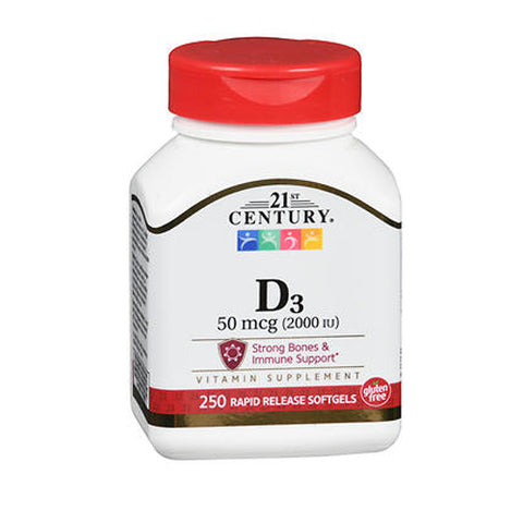 21st Century, D3- Super Strength, 2000 IU, 250 Caps 21st Century