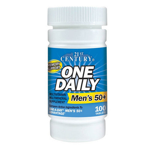 21st Century, 21st Century One Daily Men's 50+ Multivitamin Multimineral, 100 Tabs 21st Century