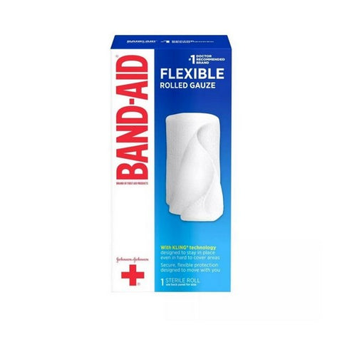 Band-Aid, Flexible Rolled Gauze, 2.5 Yard Band-Aid