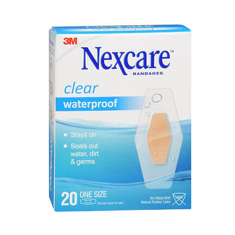 Nexcare, Waterproof Clear Bandages One Size, 20 Each Nexcare