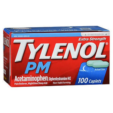 Tylenol, Acetaminophen Nighttime Aches And Pains Relieves, 100 Caps Tylenol