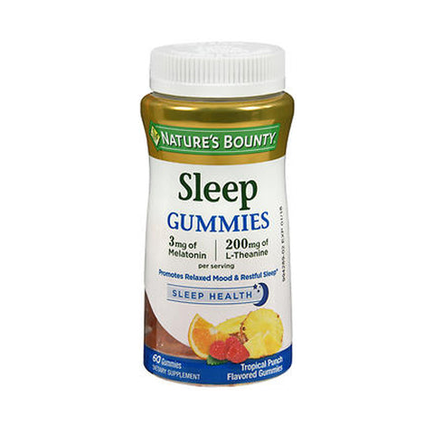 Nature's Bounty, Nature's Bounty Sleep Gummies Topical Punch Flavored, 60 Gummies Nature's Bounty
