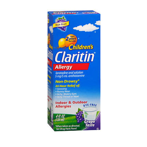 Claritin, Children's Allergy Non-Drowsy Oral Solution Grape, 4 Oz Claritin
