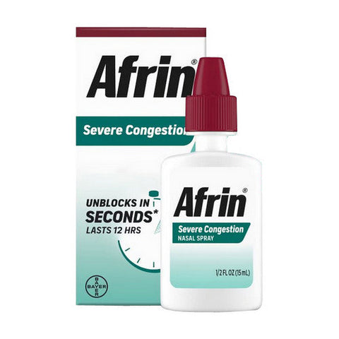 Afrin, Severe Congestion Nasal Spray, 0.5 Oz Afrin