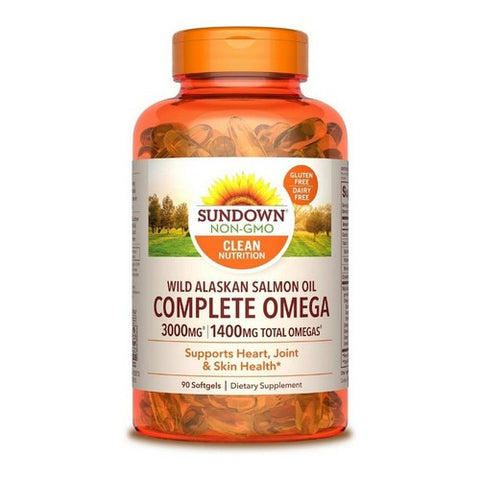 Sundown Naturals, Sundown Naturals Complete Omega Softgels, 3000 mg, 90 Softgels Sundown Naturals