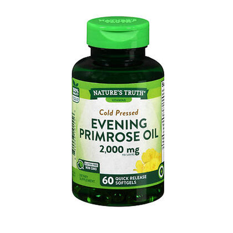 Nature's Truth, Cold Pressed Evening Primrose Oil Quick Release Softgels, 2000 Mg, 60 Caps Nature's Truth