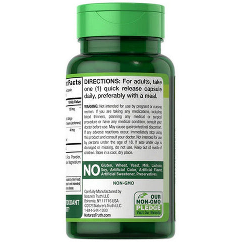 Nature's Truth, Standardized Ginkgo Biloba Plus Bacopa, 120 Mg, 100 Caps Nature's Truth