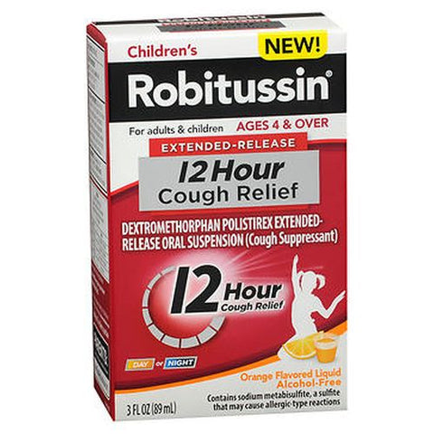 Robitussin, Children'S Extended Release 12 Hr Cough Relief, 3 Oz Robitussin